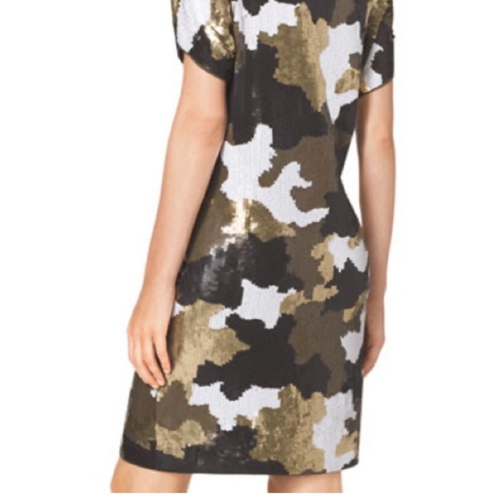 NWT Michael Kors Sequin Camouflage DRESS - Picture 6 of 6